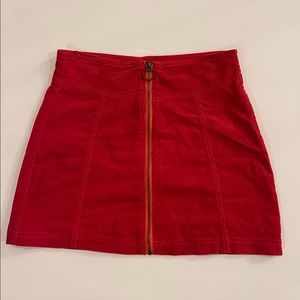 Red Mini Skirt